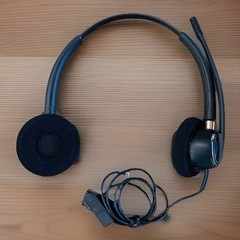 Plantronics EncorePro HW520 Black Duo Digital Headband Headset (Open Box)