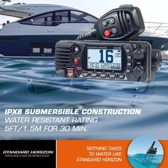 Standard Horizon VHF Marine Boat Radio Fixed Mount Eclipse Class D DSC NOAA 25W