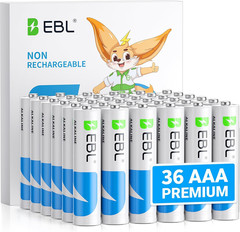 EBL AAA ,AA Alkaline Batteries 1.5V Lot of Triple A,10 Years shelf Life