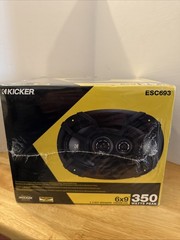 KICKER 6x9in 3-Way Car Speakers 75W RMS 350W Peak 4 Ohm 48ESC693 New
