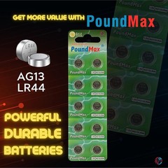 10 x AG13 LR44 1.5 V Alkaline Button Cell Battery