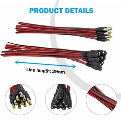 5~50Pcs DC Pigtail Power Cords Male Female Barrel Plugs Connectors 5.5mm x 2.1mm