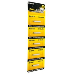 5-PACK 3V Lithium LiMnO2 Battery CR425 Pin Shape Battery Fits Microphones BR425