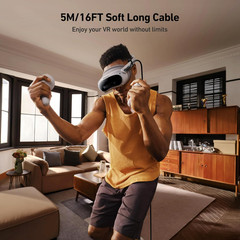 16FT VR Link Cable USB 3.0 to USB C For Quest 3 2 Pro Pico 4 PC SteamVR Headset