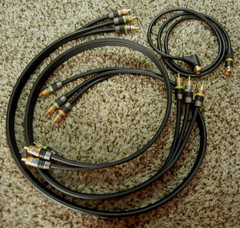 2 Monster 2CV Component High Resolution Video Cables Y/Pb/Pr + Monster COAX
