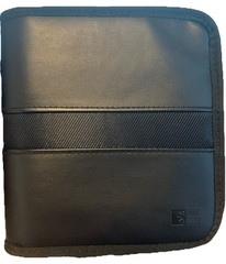 Case Logic CD DVD Storage Wallet Black Zip Carry Case 28 Disc Holder Organizer