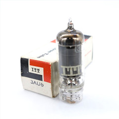 1 Excellent ITT 3AU6 Tube NOS NIB Grey Plate D Getter Tests STRONG TV-7 Results