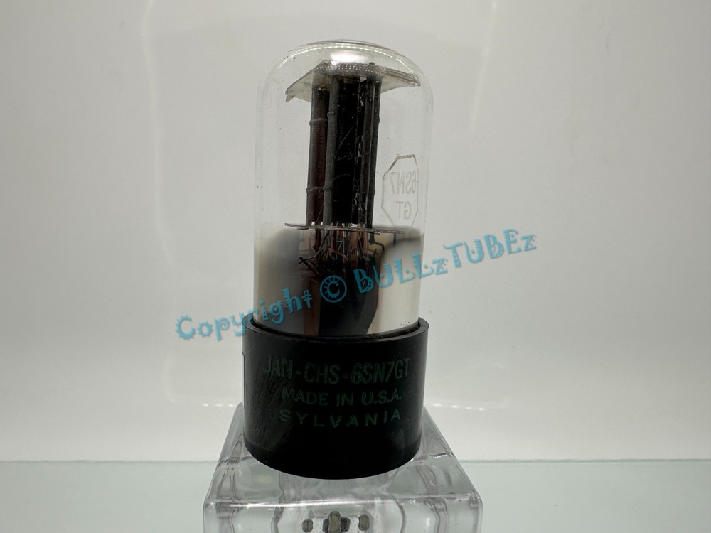 RARE: SYLVANIA JAN-CHS 6SN7GT 3-Hole BAD BOY Tube (Single) TESTS NOS on AT1000