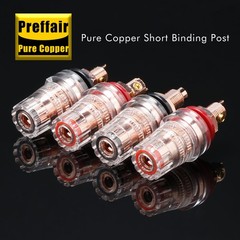 4PCS/Lot Pure Copper Binding Post Speaker Amplifier Female for Banana Terminal