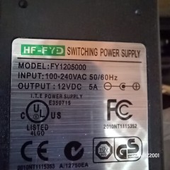 New Open Box HF-FYD Switching Power Supply FY1205000 12 VDC 5A NEVER USED