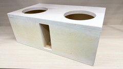 2X12″ HEAVY DUTY Birch Double Baffle Vented Subwoofer Box Ported Enclosure