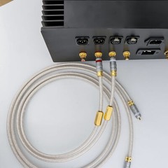 QED 75 Ohm OCC Silver Plate HiFi RCA Cable AMP Audio Signature Interconnect Cord