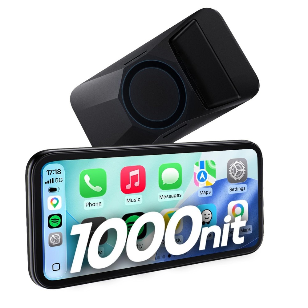CarpodGo Mini 6.9″ CarPlay Screen for Car,Equal-Bezel Rounded…