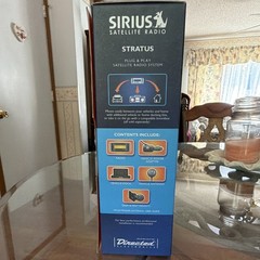 Sirius Stratus Plug & Play Portable Satellite Radio with Vehicle Kit, Blue/Black