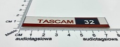 TASCAM 32 Tape Deck Badge Custom Aluminum