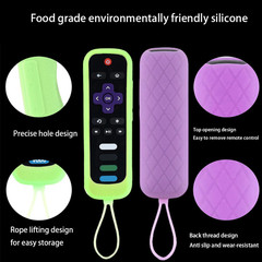 1Pc Silicone Protective Remote Control Cover For Roku TV Remote Holder Glow Case