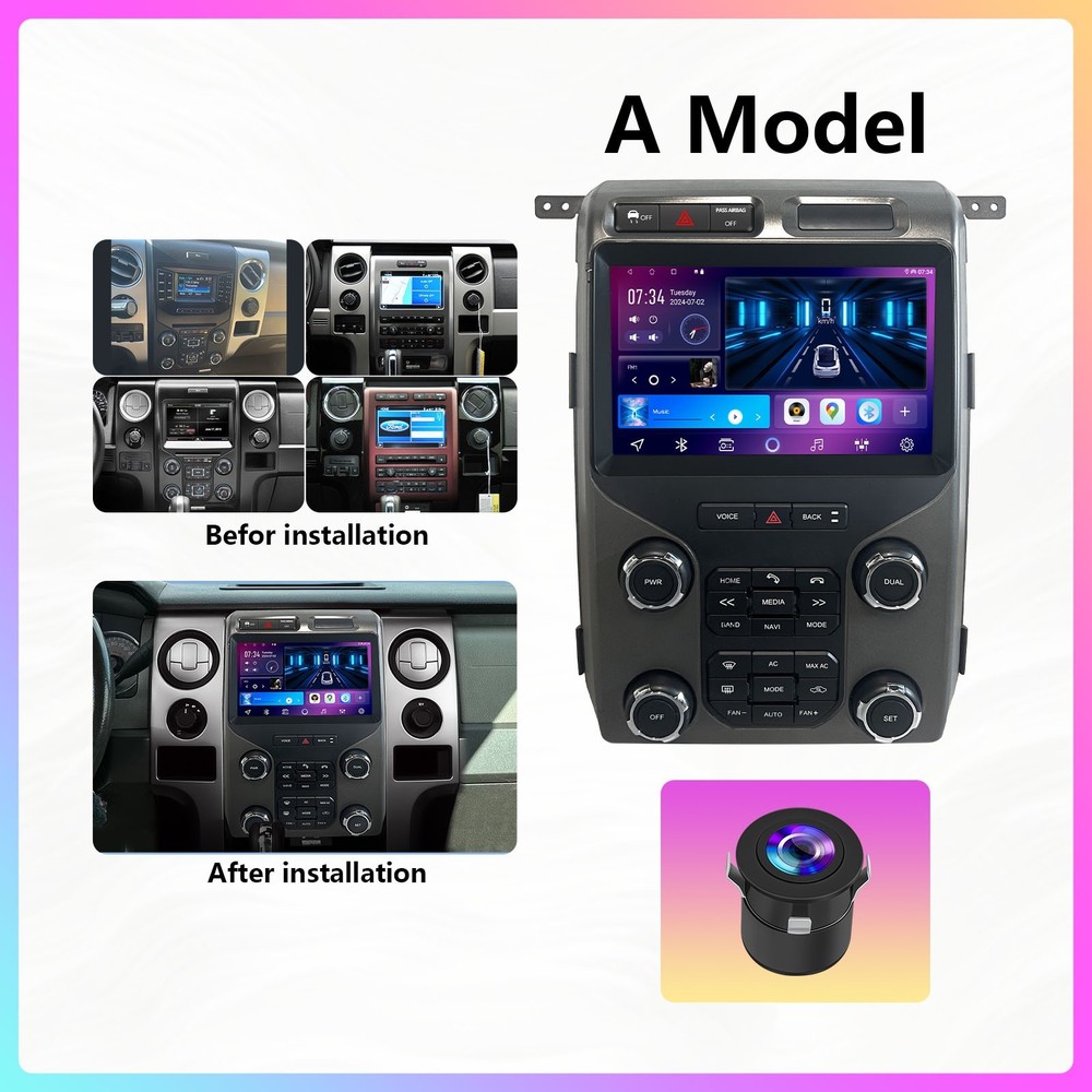 For Ford F150 2009-2014 Apple Carplay Android 15 Car Stereo Radio WiFi GPS Navi