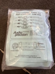 NEW Audio Precision CAB-XBR Interconnect 4 Cable kit RCA/Phono to XLR