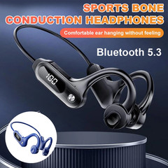 Bluetooth 5.3 Bone Conduction Headphones Wireless Outdoor Sport Headset LOT