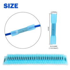 10-100PCS 16-14 AWG Wire Heat Shrink Butt Splice Connectors Seal Crimp Terminals