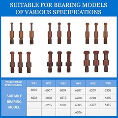 21 in1 Bearing Puller Set, Blind Hole Bearing Removal Tool, Internal Blue