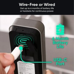 (NEW) Wyze Battery Video Doorbell Color Night Vision Black
