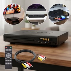 DVD Player for TV 1080P Region Free DVD Players for Smart TV Mini DVD AV+USB