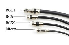 Crimp Connector for RG6 Cable – O-Ring & Gel for Weather Proof Seal – 10 Pack