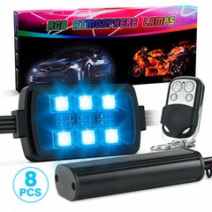8 Pods Million Multi-Color RGB Motorcycle Underglow Neon LED Accent Lights Kit