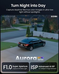 ZOSI 4K 8MP PoE Add-on Camera Person Vehicle Detect 2 Way Talk For ZOSI PoE NVR