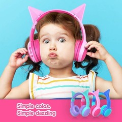 Kids Bluetooth Headphones 85dB Volume Limited, 40 Hours Playtime – Foldable