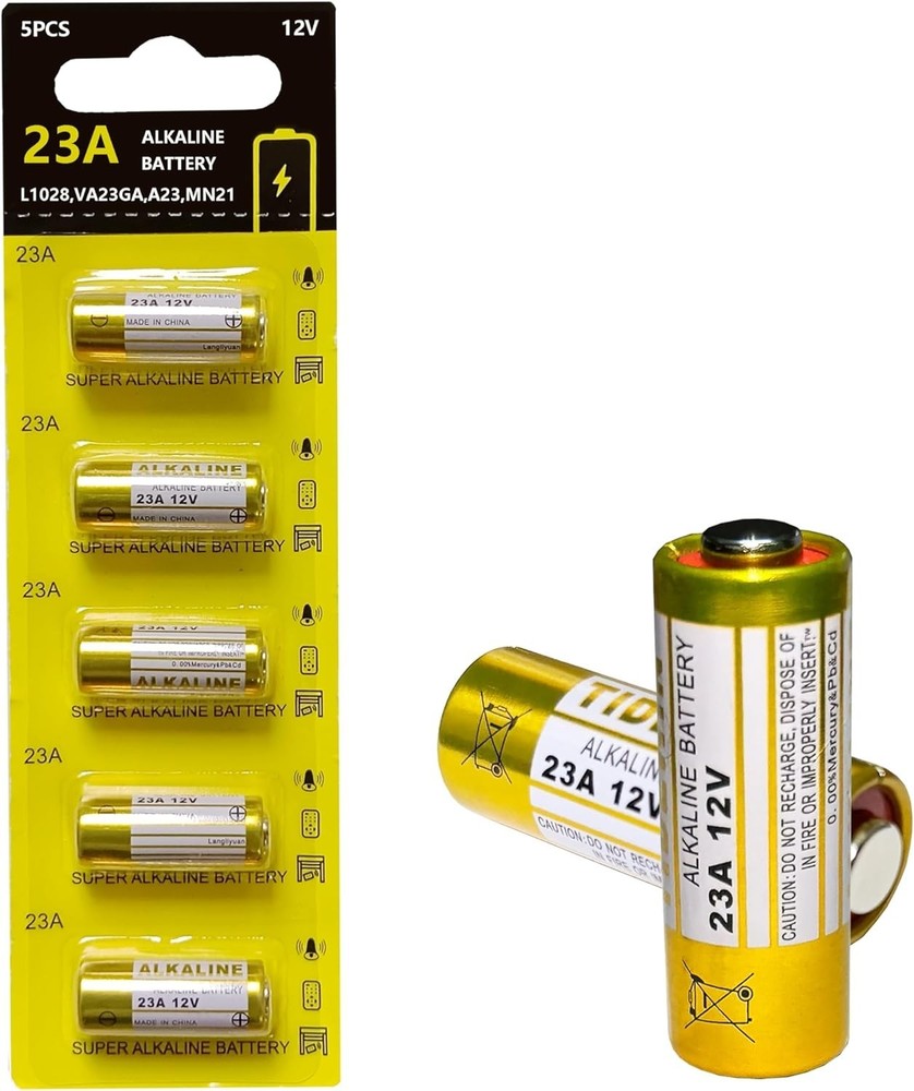 23A 12 Volt Battery 12V Alkaline Battery 5 Count,23A 12v Battery for Remote