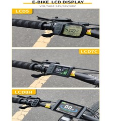 E-bike KT Controller 30A-50A LCD5 LCD8H LCD7C Display Sine Wave Controller Kit