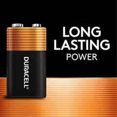 Long-lasting 9V Alkaline Batteries – 6 Count Pack for Household & Office Use