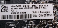 RADEON HD5460 650M 1GB DDR3 PCI-E DVI/HDMI VPEACEDAR4PS4 LOW PROFILE