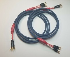 Legend Audio 8ft. Bi-Wire Speaker Cables 9 AWG * SPADES TO banana Signature
