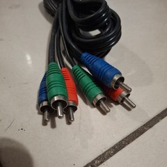 6FT COMPONENT VIDEO CABLE 3 RCA RED GREEN BLUE RGB COAXIAL for HDTV DVD VCR COAX