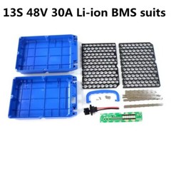 13S 8P Li-ion battery Box battery holder 13S 48V 20A/30A Li-ion BMS kits