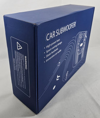Car Subwoofer 10″ 1200W Under Seat Slim Powered RGB LED w Installation Wire Kit