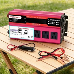 Pure Sine Wave Solar Converter Car Power Inverter DC 12V To AC 110V Type-C 5000W