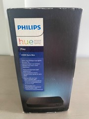 Philips Hue Play HDMI Sync Box w/ Replacement Adapter 555227 4K Ultra HD Black