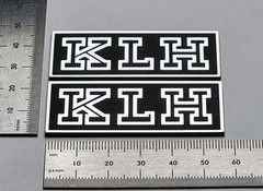 KLH Speaker Grill Badge Logo Emblem Name Plate Pair Custom Made
