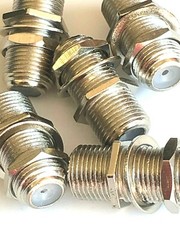 Pack of (5) Coaxial Cable Female Coupler F-Connector F Connector Gender Changer