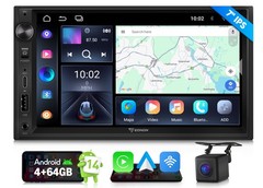 Eonon UX7A Android 14 4+64 Double 2Din 7″ Car Stereo Radio GPS CarPlay Bluetooth
