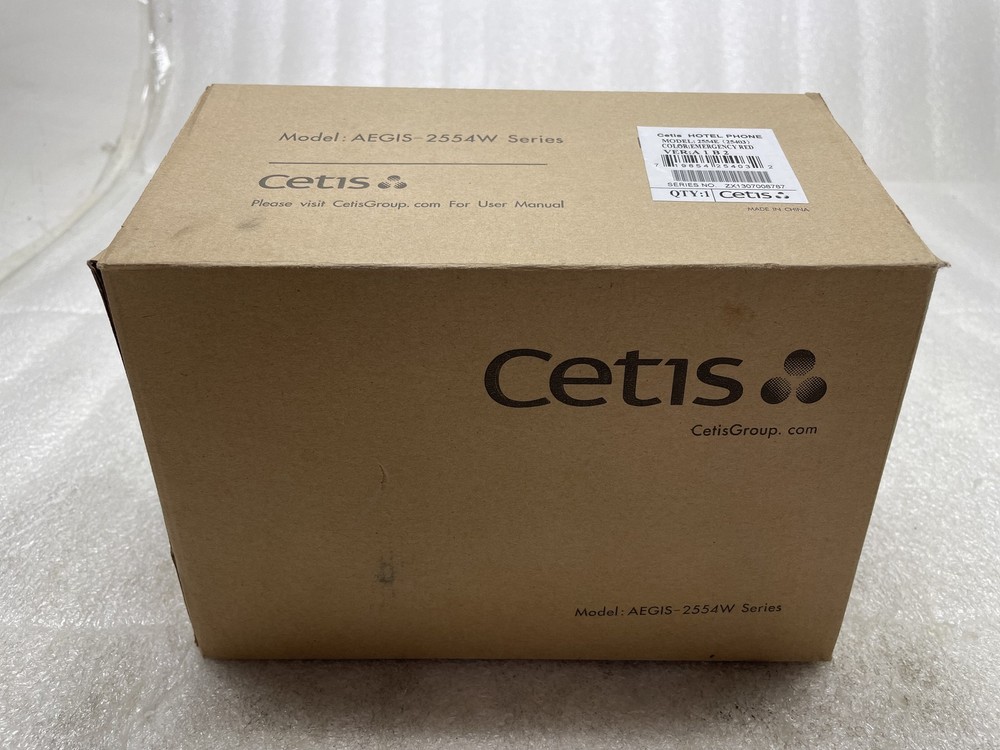 Cetis 25403 Scitec 2554E Wall Telephone Red Emergency Hotel Phone