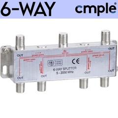 2 3 4 6 Way F-Type Splitter Coaxial Cable RG6 Satellite TV Antenna Cord Adapter