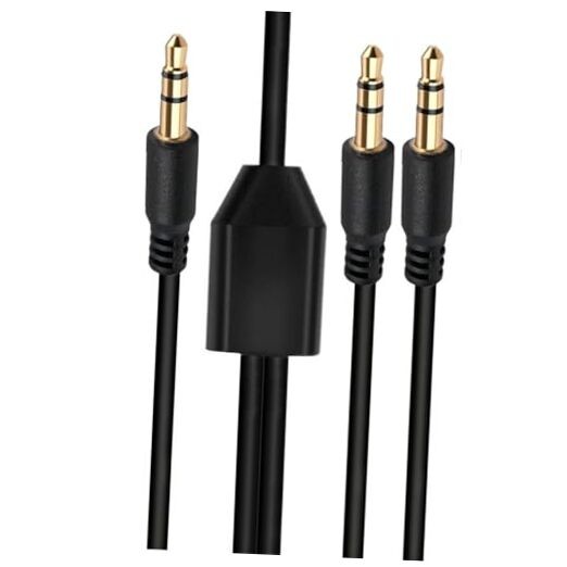 Seadream Audio Y Splitte Cable 1.64FT;3.5mm 1 Male to 2 Male Audio M to 2M