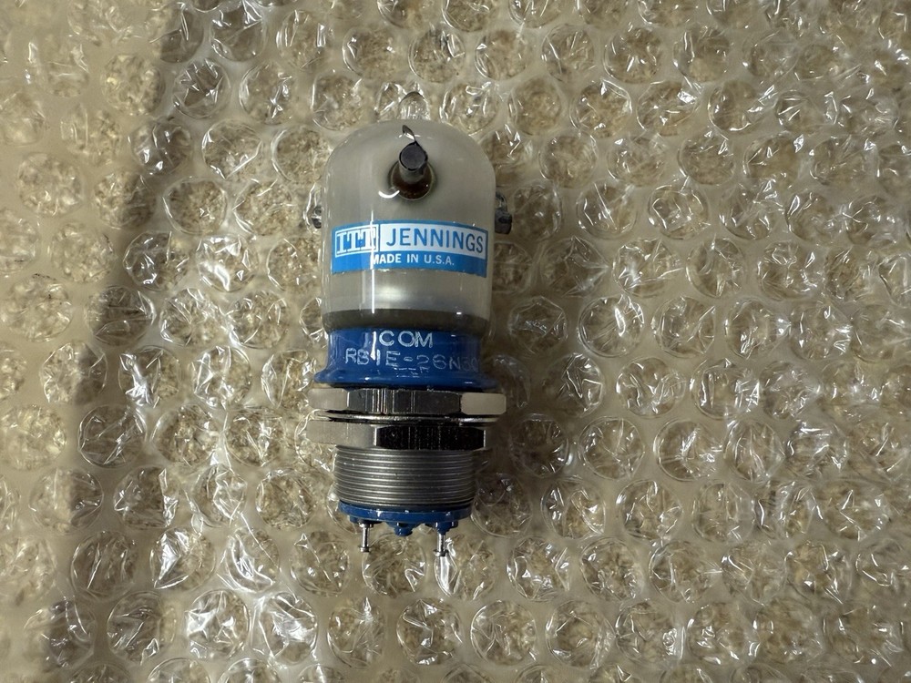 ITT Jennings Vacuum Relay RB1E-26N300 DPDT Vacuum Relay 26.5vdc 120 Ohms