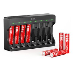 EBL 1.5V AA AAA Rechargeable Li-ion Batteries/ Optional 1.5V Charger Lot