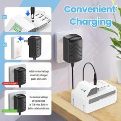 Fast Charger 24V Lithium Ion Batteries iBAT24 24VBAT Series Compact Durable New